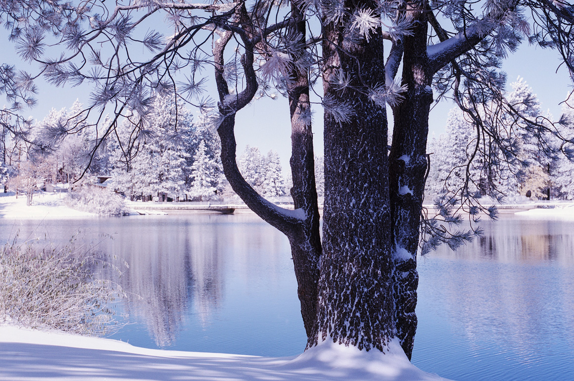 SHOT OF THE DAY FIRST LAKE ARROWHEAD SNOW! Photo Basecamp