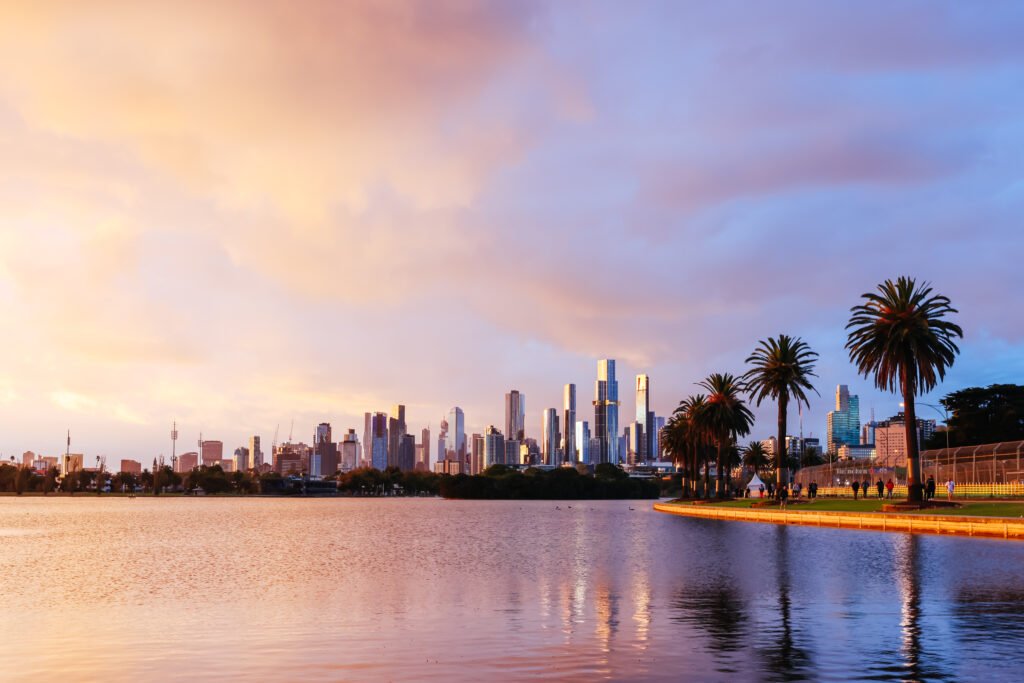 Albert Park at Sunset in Australia