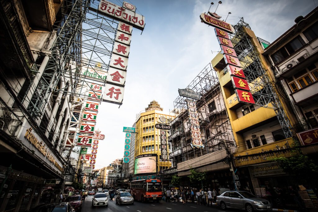 Yaowarat Road in Bangkok Thailand