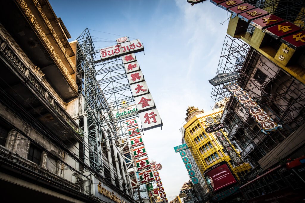 Yaowarat Road in Bangkok Thailand
