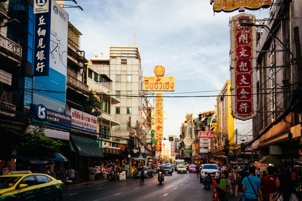 Yaowarat Road in Bangkok Thailand