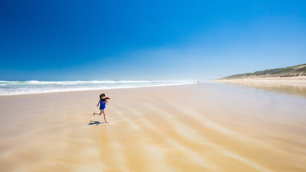 Happy Kids on Beach