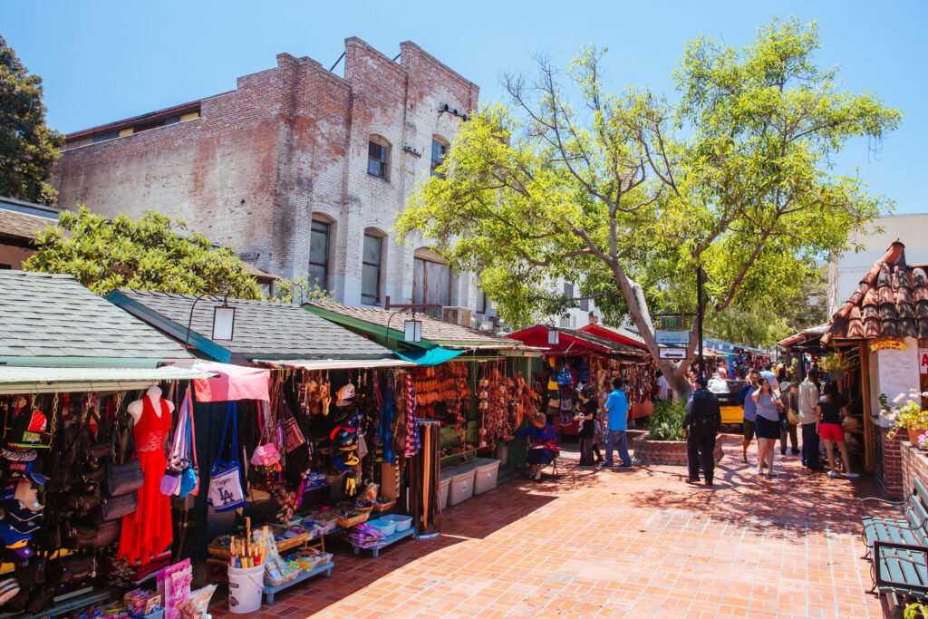 Famous Olvera St in USA