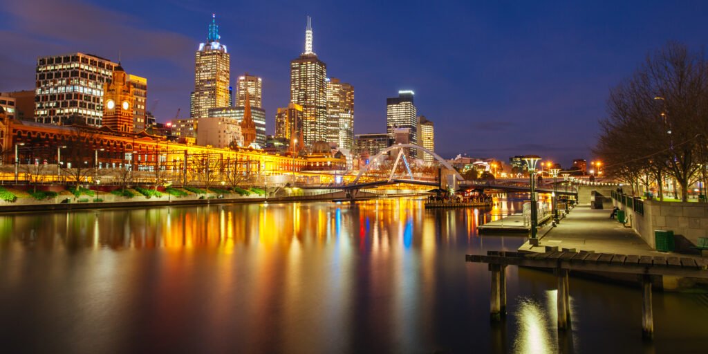Melbourne Skyline at Dusk