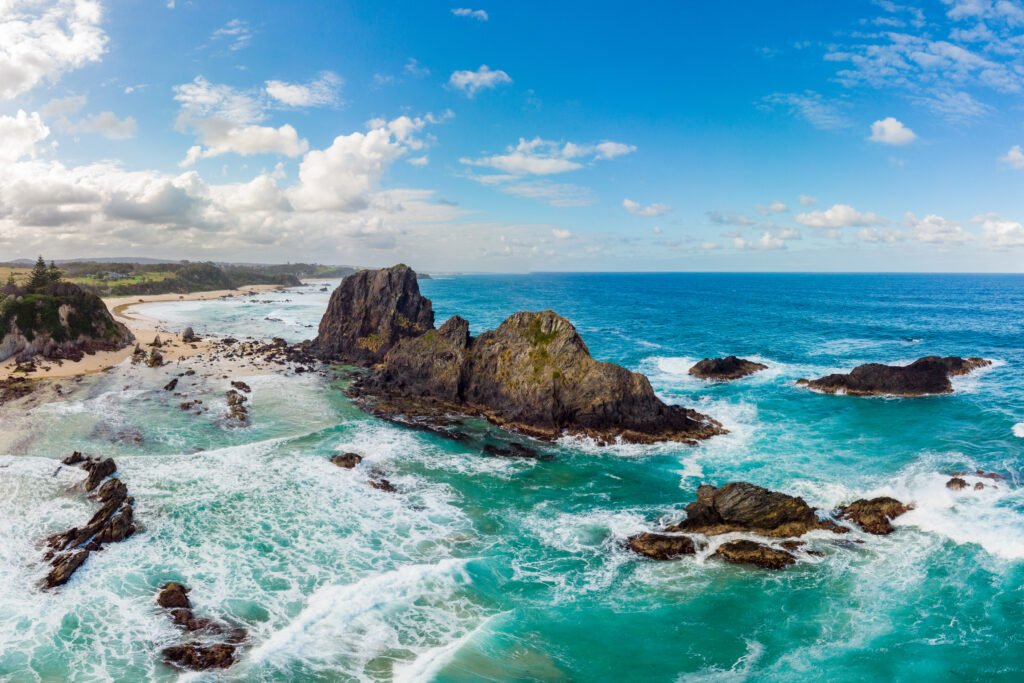 Glasshouse Rocks Beach in Narooma Australia Glasshouse Rocks Beach in Narooma Australia