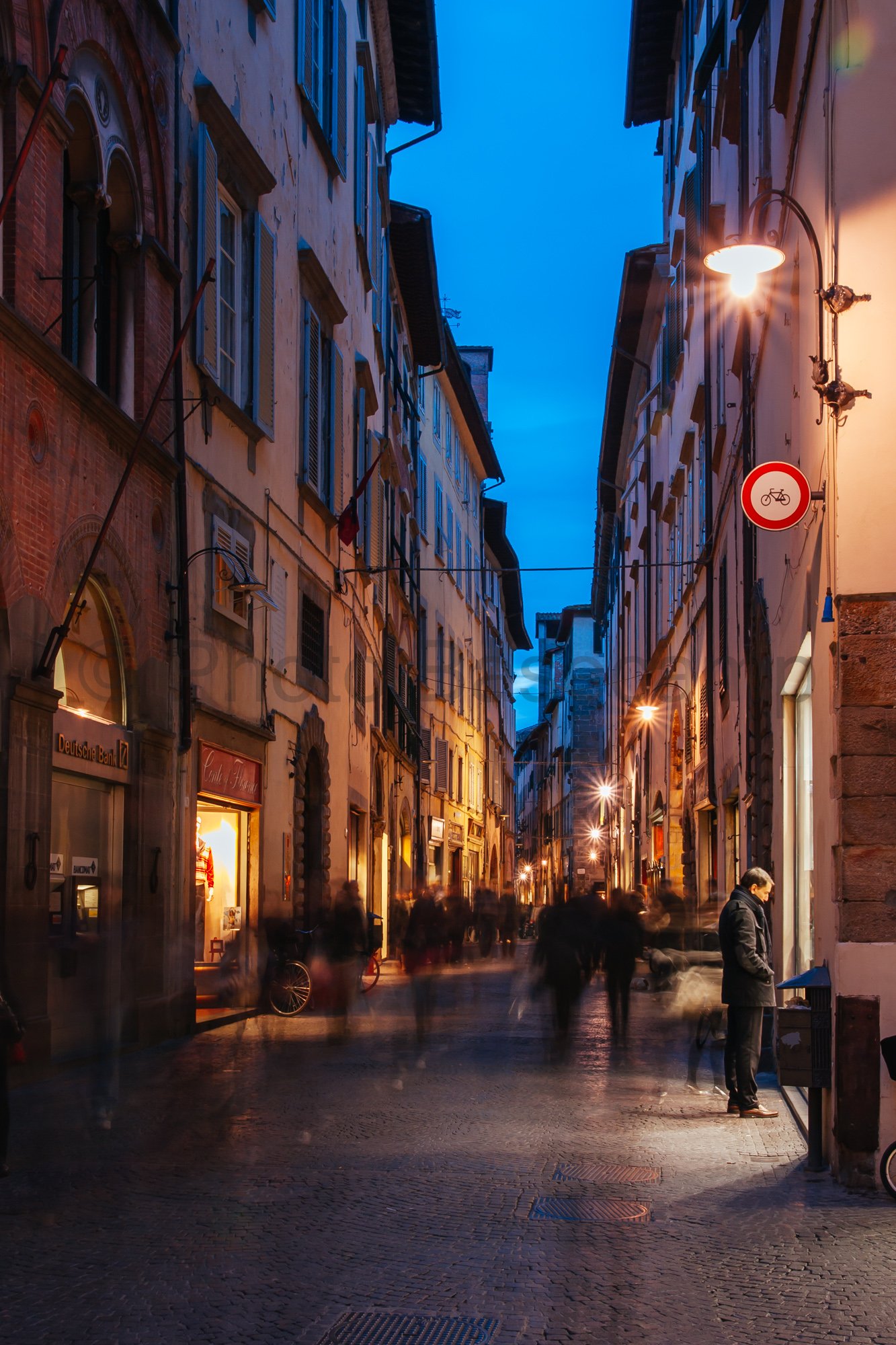 Streets of Lucca in Italy Streets of Lucca in Italy