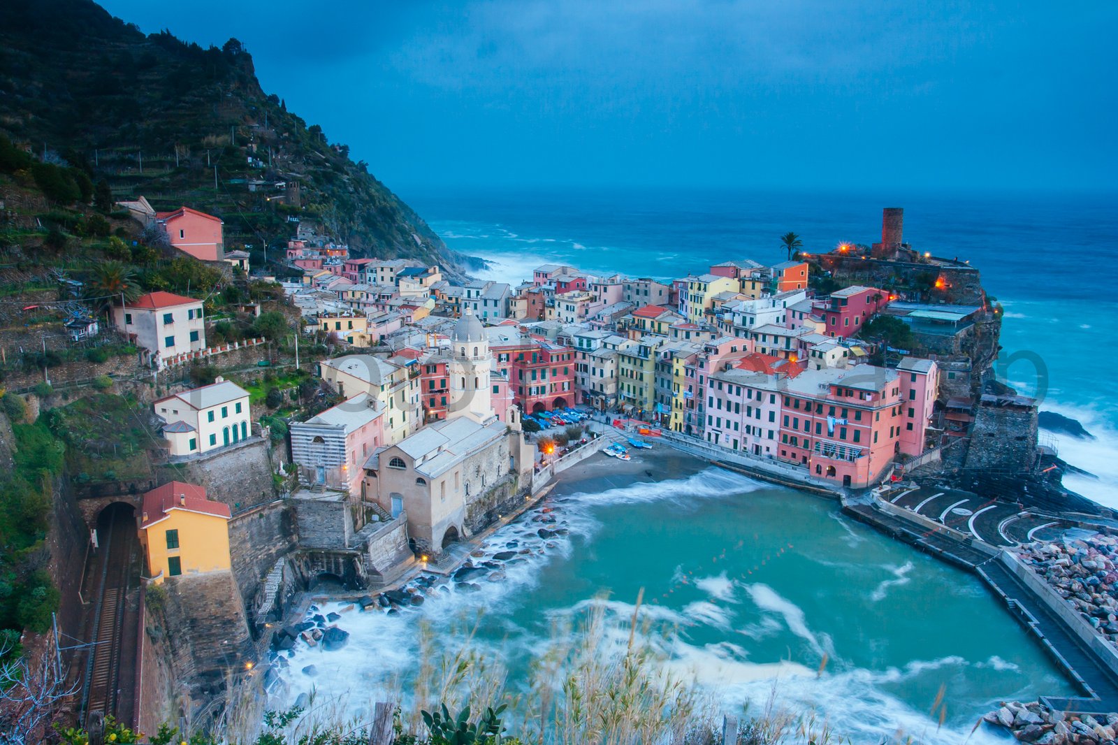 View over Vernazza in Italy View over Vernazza in Italy